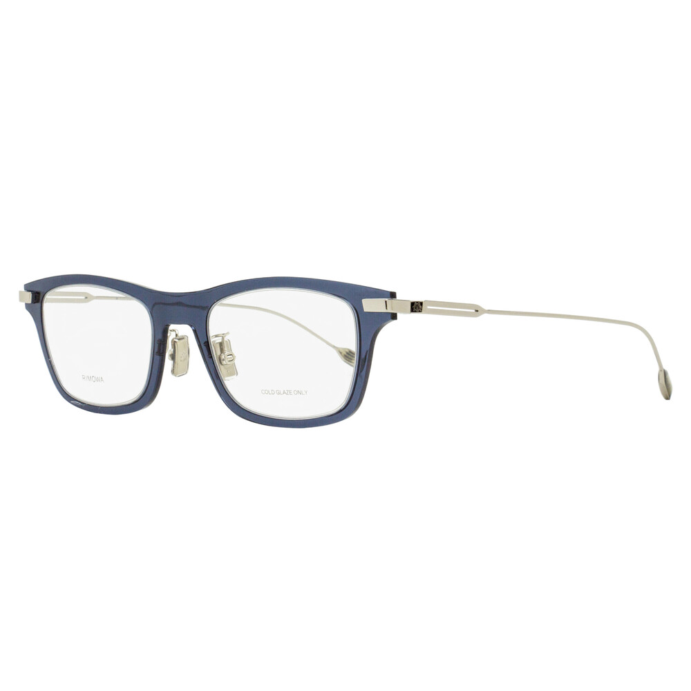 Rimowa Air Rectangular Eyeglasses RW50002U 084 Transparent Blue 50mm
